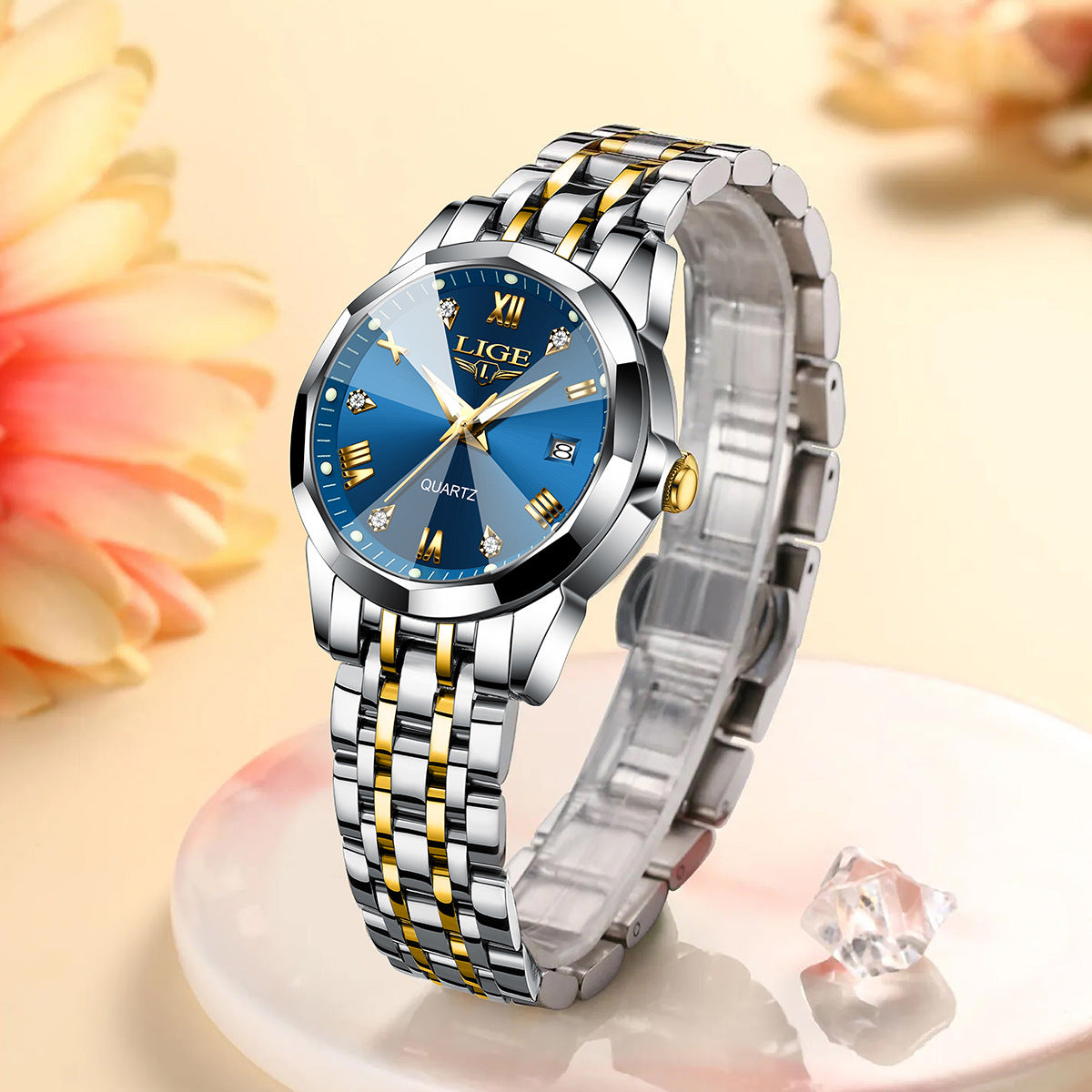 Elegant Stainless Steel Women’s Watch