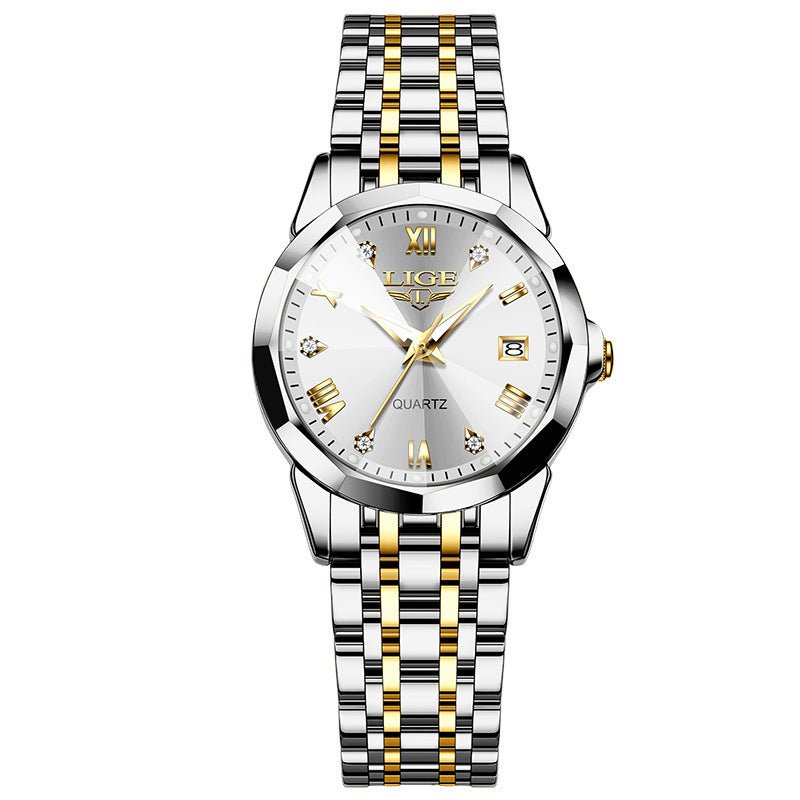 Elegant Stainless Steel Women’s Watch