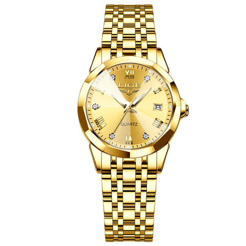 Elegant Stainless Steel Women’s Watch