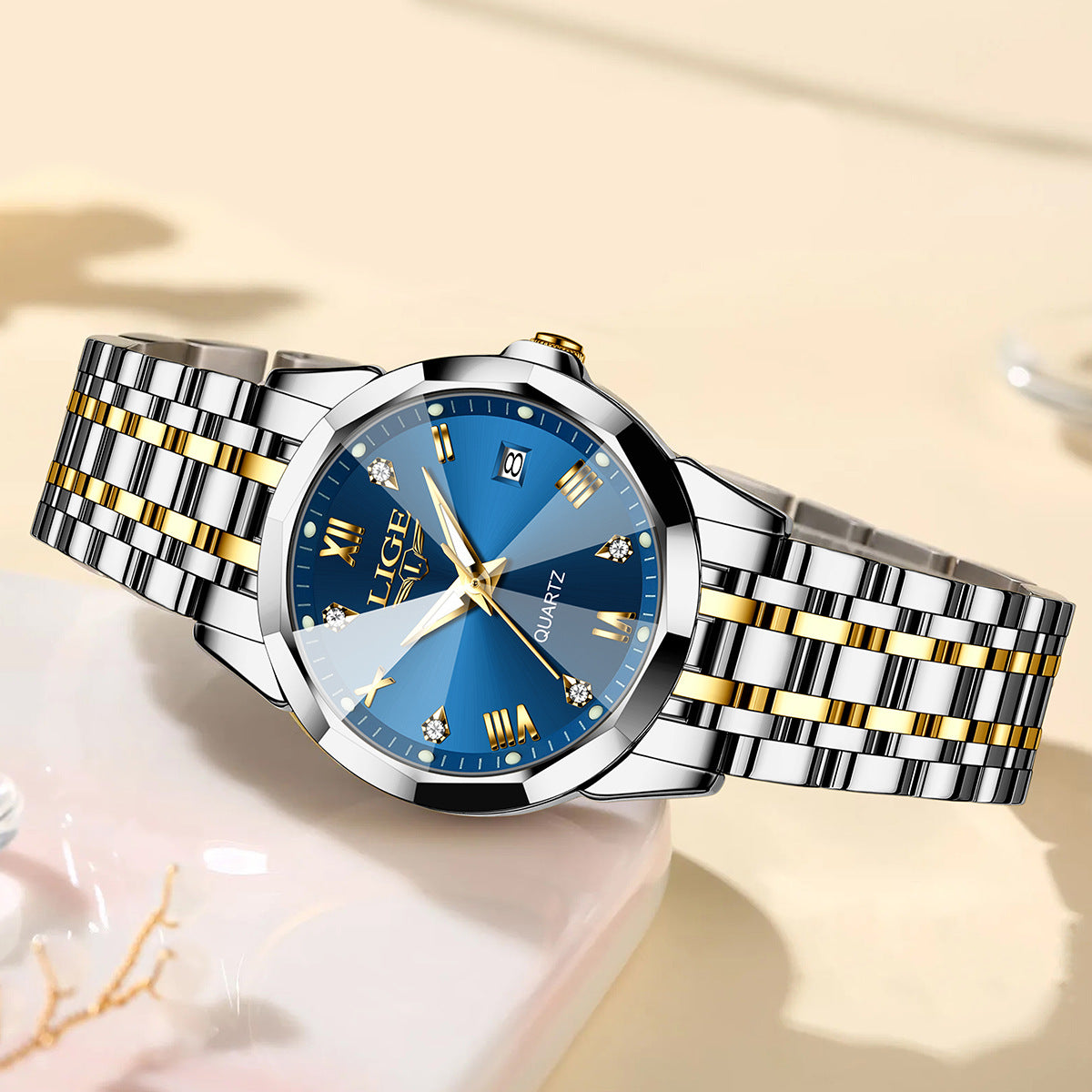 Elegant Stainless Steel Women’s Watch