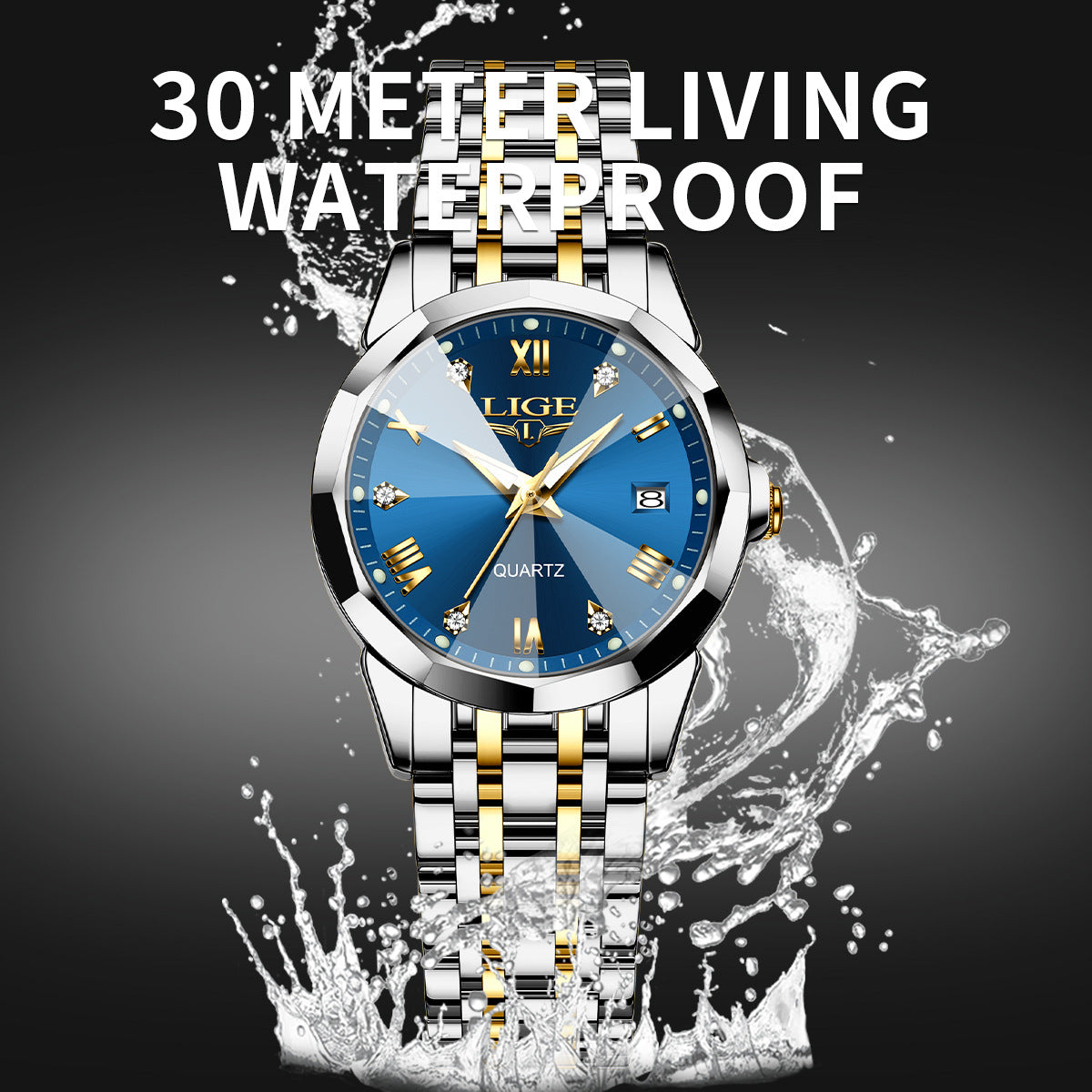 Elegant Stainless Steel Women’s Watch