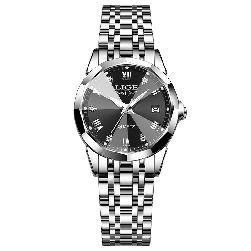 Elegant Stainless Steel Women’s Watch