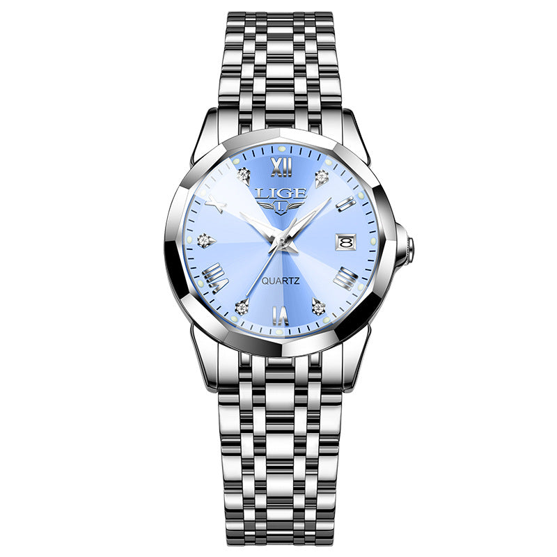 Elegant Stainless Steel Women’s Watch